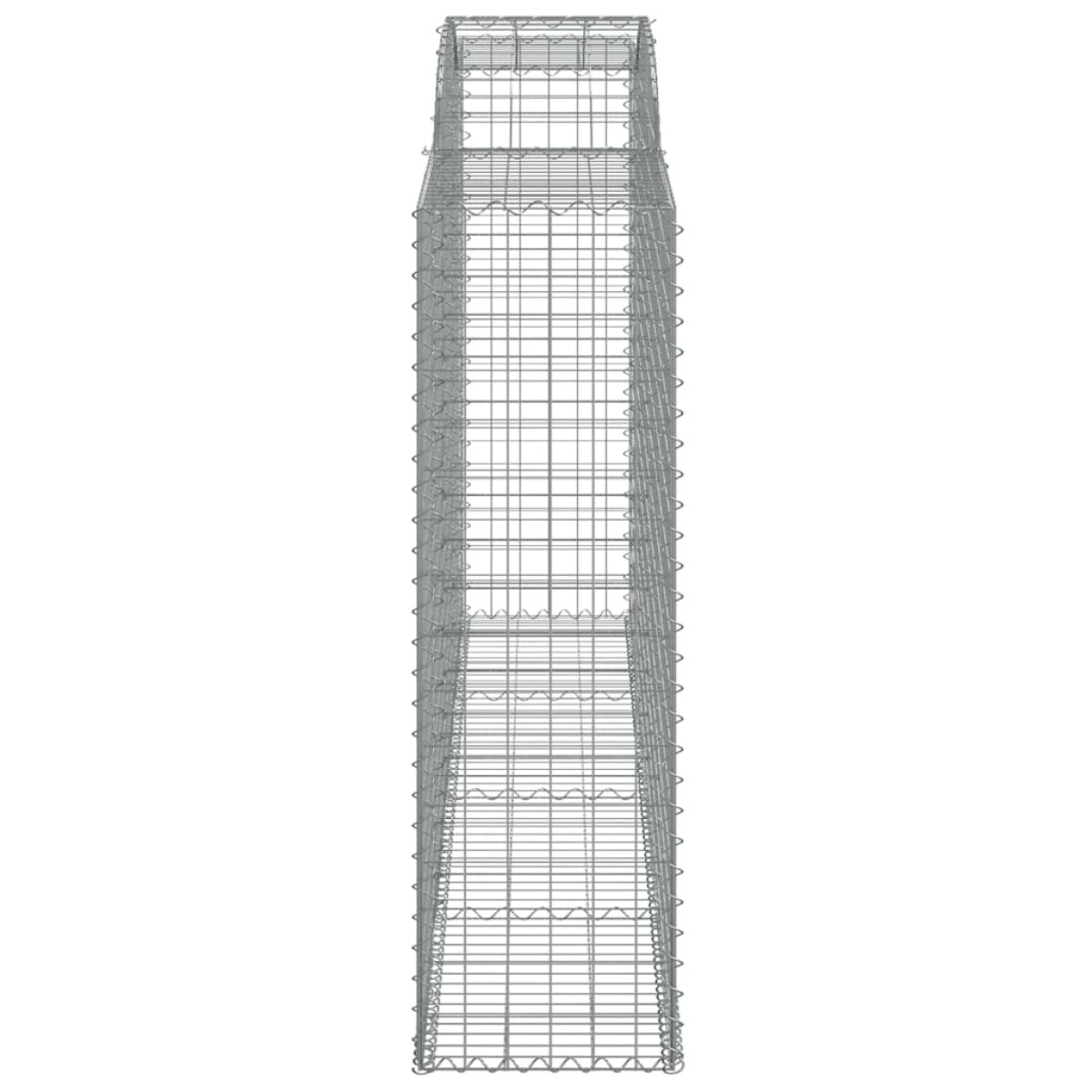 vidaXL Συρματοκιβώτια Τοξωτά 9 τεμ. 300x50x160/180 εκ. Γαλβαν. Ατσάλι