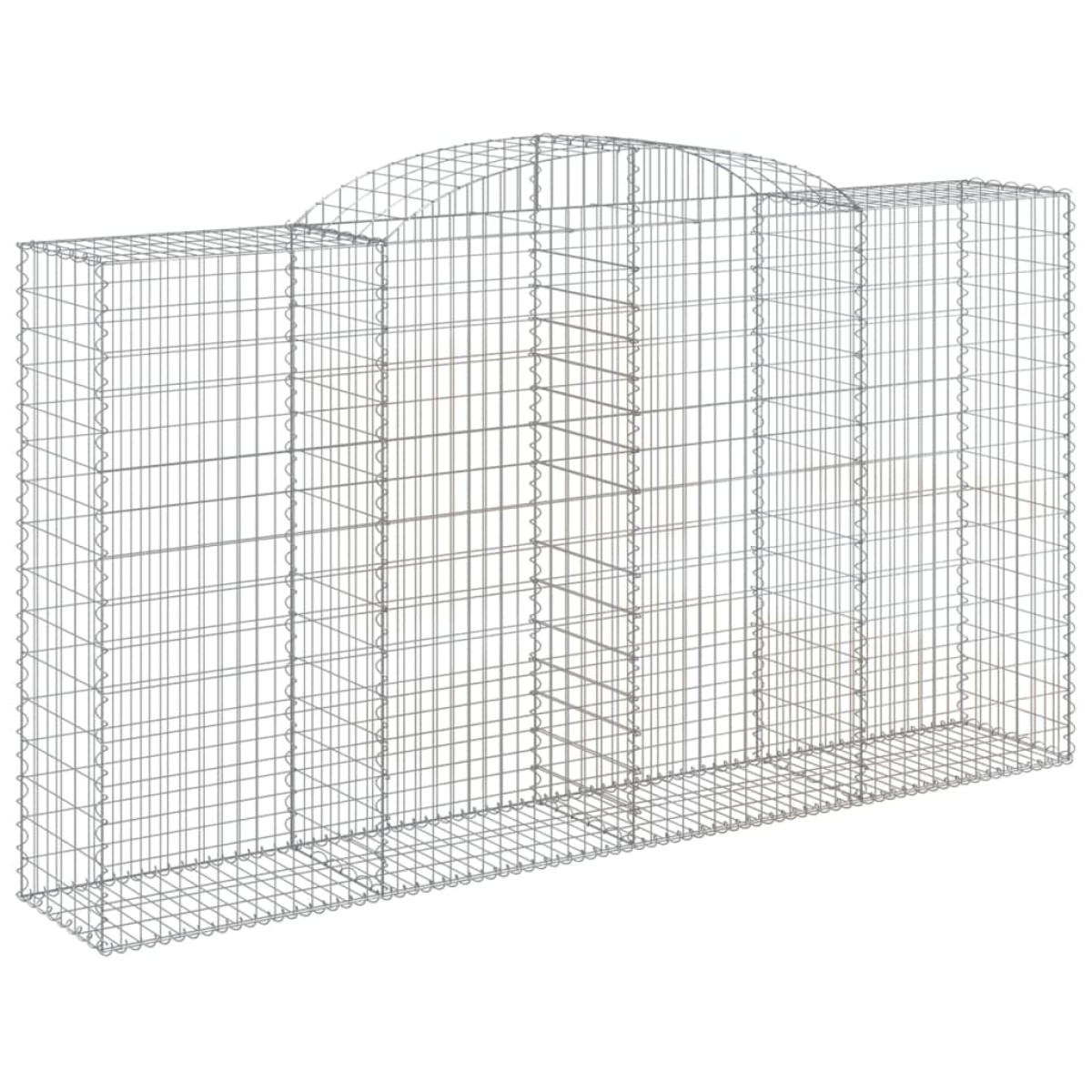 vidaXL Συρματοκιβώτια Τοξωτά 11 τεμ. 300x50x160/180 εκ. Γαλβαν. Ατσάλι