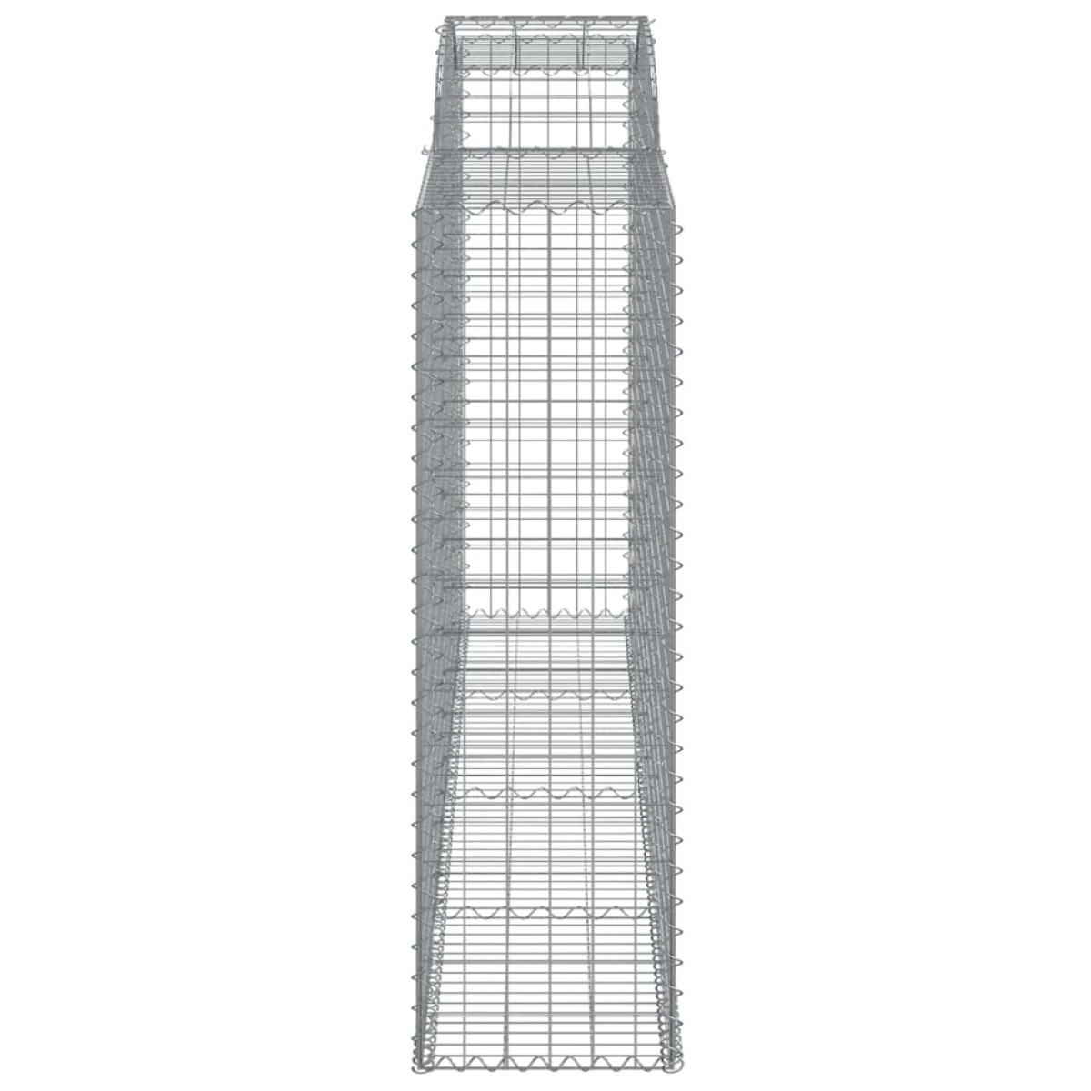 vidaXL Συρματοκιβώτια Τοξωτά 11 τεμ. 300x50x160/180 εκ. Γαλβαν. Ατσάλι