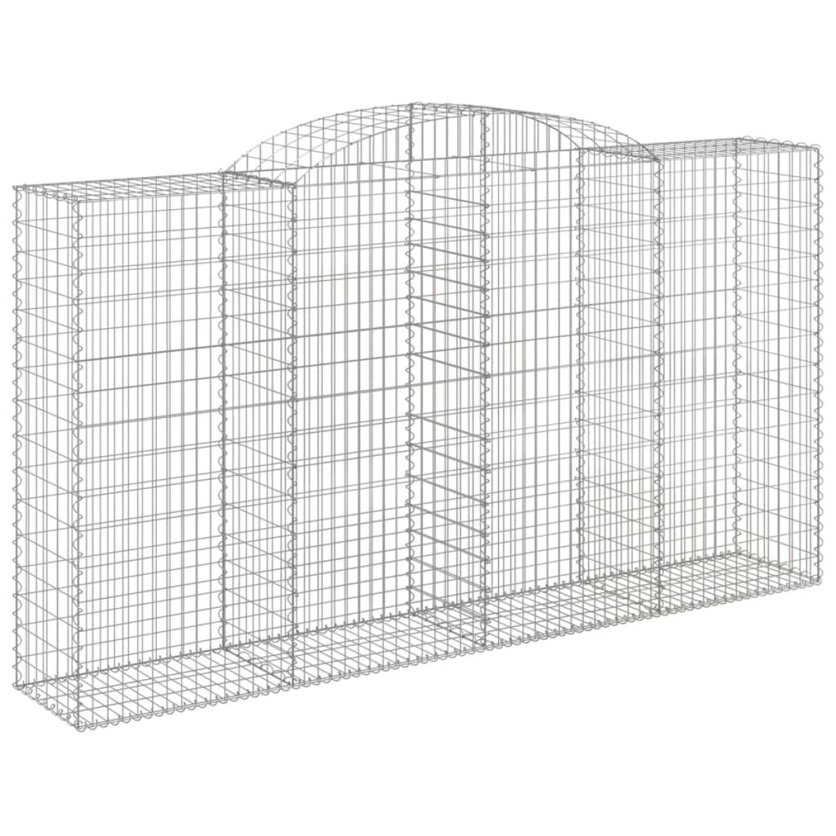 vidaXL Συρματοκιβώτια Τοξωτά 12 τεμ. 300x50x160/180 εκ. Γαλβαν. Ατσάλι