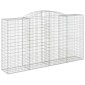 vidaXL Συρματοκιβώτια Τοξωτά 12 τεμ. 300x50x160/180 εκ. Γαλβαν. Ατσάλι
