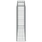 vidaXL Συρματοκιβώτια Τοξωτά 2 τεμ. 300x50x180/200 εκ. Γαλβαν. Ατσάλι