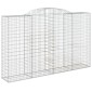 vidaXL Συρματοκιβώτια Τοξωτά 10 τεμ. 300x50x180/200 εκ. Γαλβαν. Ατσάλι