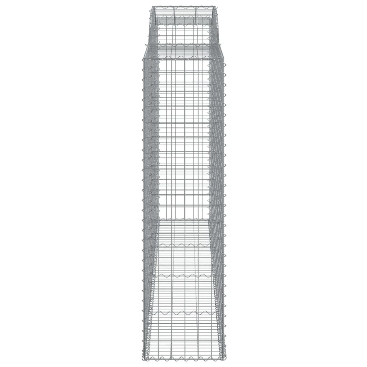 vidaXL Συρματοκιβώτια Τοξωτά 10 τεμ. 300x50x180/200 εκ. Γαλβαν. Ατσάλι