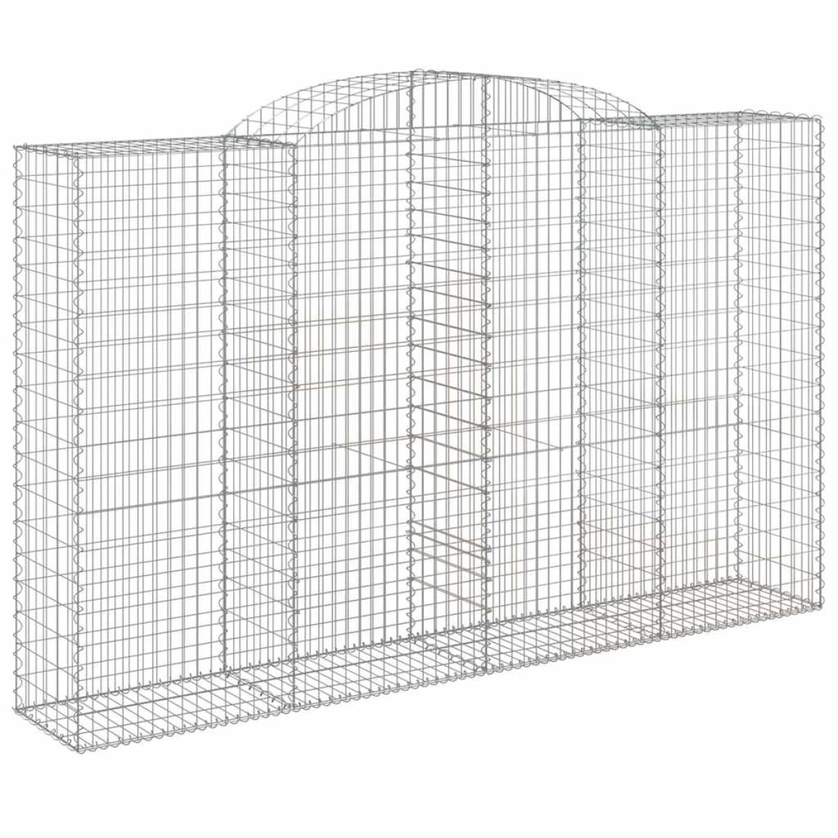 vidaXL Συρματοκιβώτια Τοξωτά 11 τεμ. 300x50x180/200 εκ. Γαλβαν. Ατσάλι