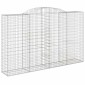 vidaXL Συρματοκιβώτια Τοξωτά 11 τεμ. 300x50x180/200 εκ. Γαλβαν. Ατσάλι