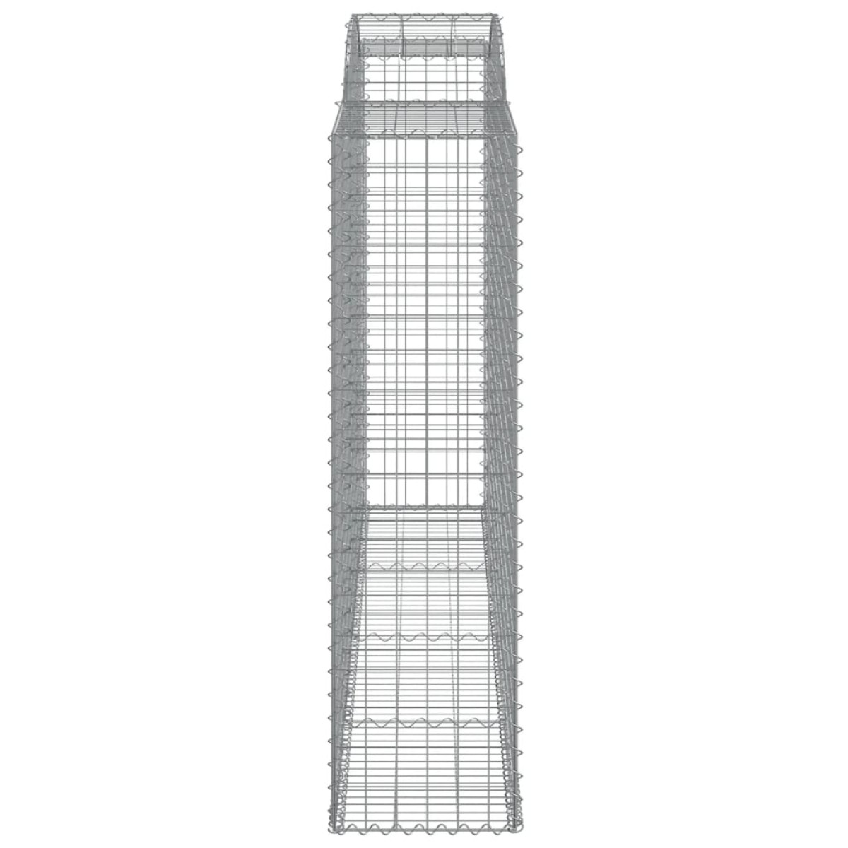 vidaXL Συρματοκιβώτια Τοξωτά 12 τεμ. 300x50x180/200 εκ. Γαλβαν. Ατσάλι