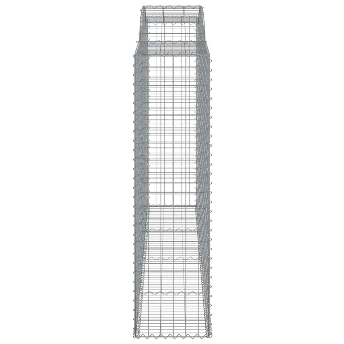 vidaXL Συρματοκιβώτια Τοξωτά 15 τεμ. 300x50x180/200 εκ. Γαλβαν. Ατσάλι