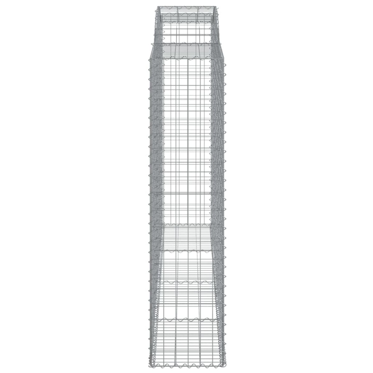 vidaXL Συρματοκιβώτια Τοξωτά 3 τεμ. 300x50x200/220 εκ. Γαλβαν. Ατσάλι