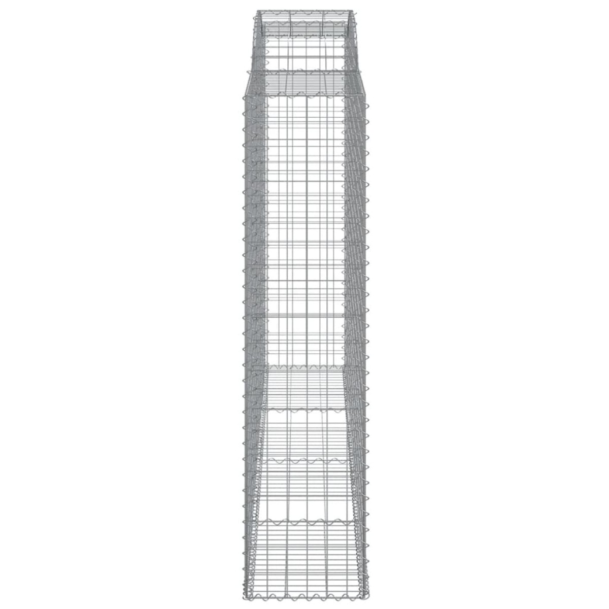 vidaXL Συρματοκιβώτια Τοξωτά 5 τεμ. 300x50x200/220 εκ. Γαλβαν. Ατσάλι