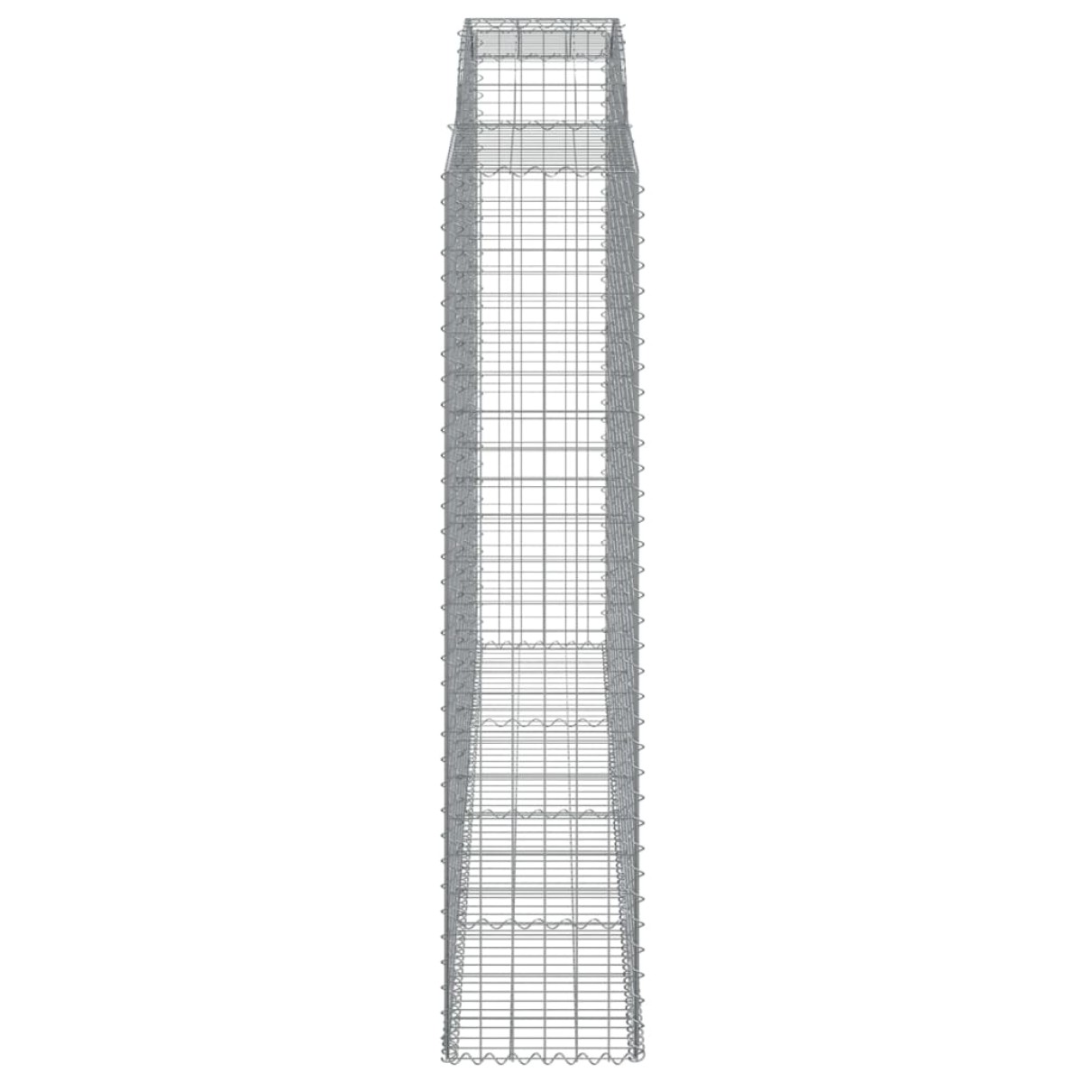 vidaXL Συρματοκιβώτια Τοξωτά 2 τεμ. 300x50x220/240 εκ. Γαλβαν. Ατσάλι