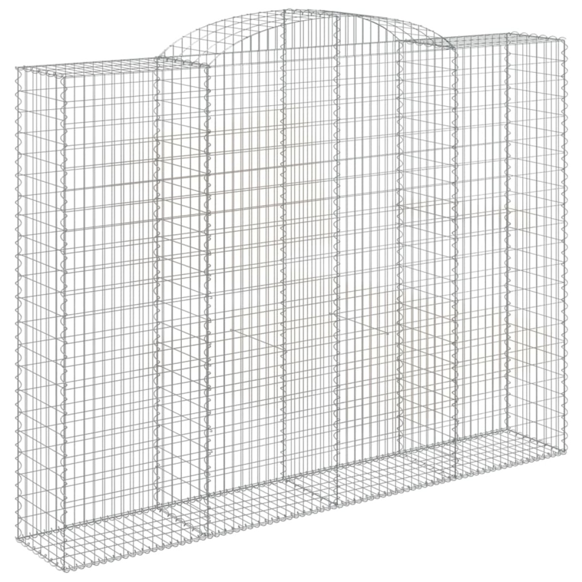 vidaXL Συρματοκιβώτια Τοξωτά 6 τεμ. 300x50x220/240 εκ. Γαλβαν. Ατσάλι