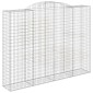 vidaXL Συρματοκιβώτια Τοξωτά 6 τεμ. 300x50x220/240 εκ. Γαλβαν. Ατσάλι