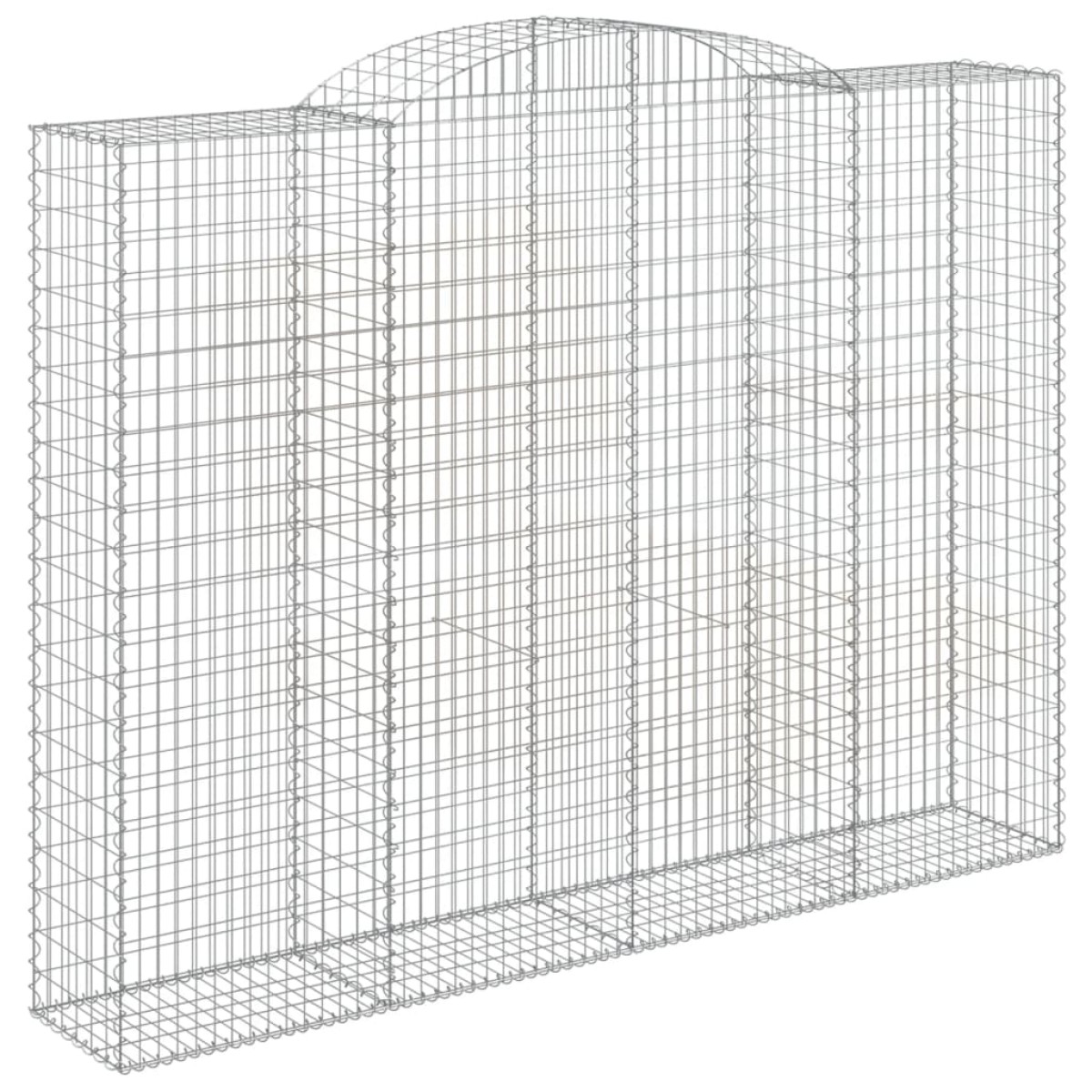vidaXL Συρματοκιβώτια Τοξωτά 7 τεμ. 300x50x220/240 εκ. Γαλβαν. Ατσάλι