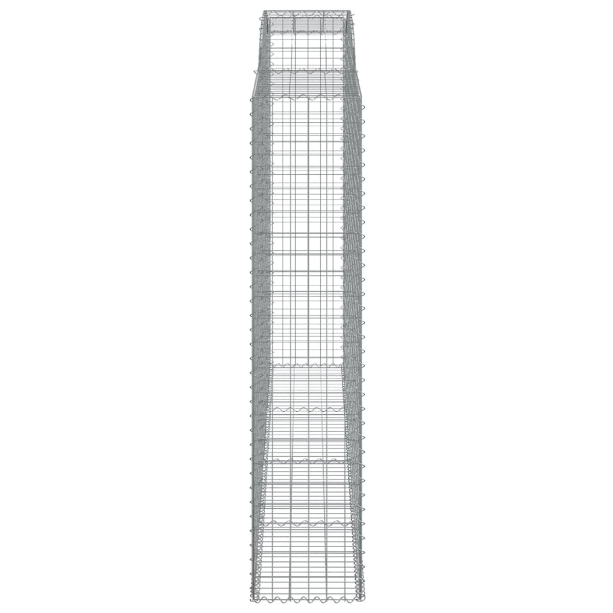 vidaXL Συρματοκιβώτια Τοξωτά 7 τεμ. 300x50x220/240 εκ. Γαλβαν. Ατσάλι