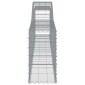 vidaXL Συρματοκιβώτια Τοξωτά 4 τεμ. 400x30x60/80 εκ. Γαλβαν. Ατσάλι