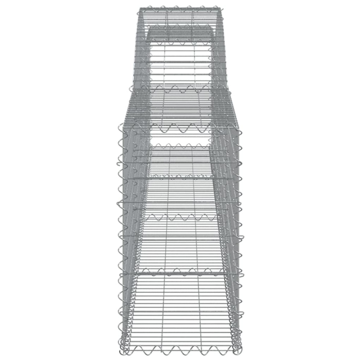 vidaXL Συρματοκιβώτια Τοξωτά 6 τεμ. 400x30x60/80 εκ. Γαλβαν. Ατσάλι