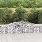 vidaXL Συρματοκιβώτια Τοξωτά 7 τεμ. 400x30x60/80 εκ. Γαλβαν. Ατσάλι