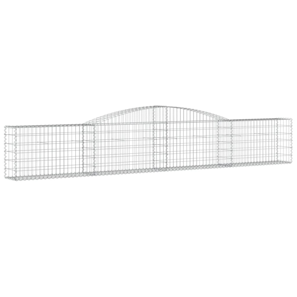 vidaXL Συρματοκιβώτια Τοξωτά 20 τεμ. 400x30x60/80 εκ. Γαλβαν. Ατσάλι