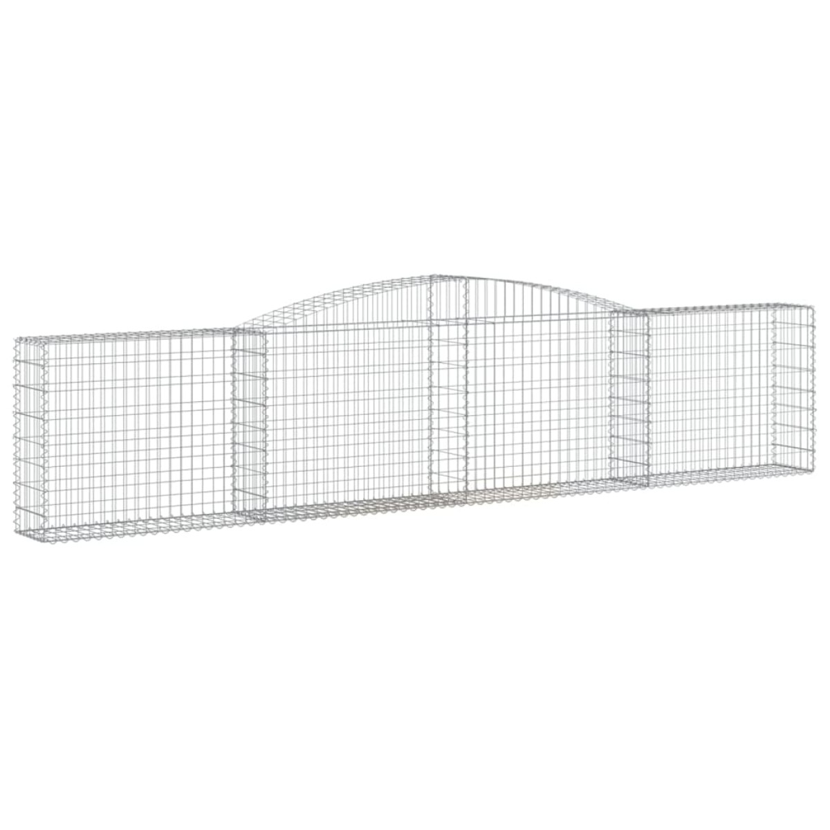 vidaXL Συρματοκιβώτια Τοξωτά 5 τεμ. 400x30x80/100 εκ. Γαλβαν. Ατσάλι