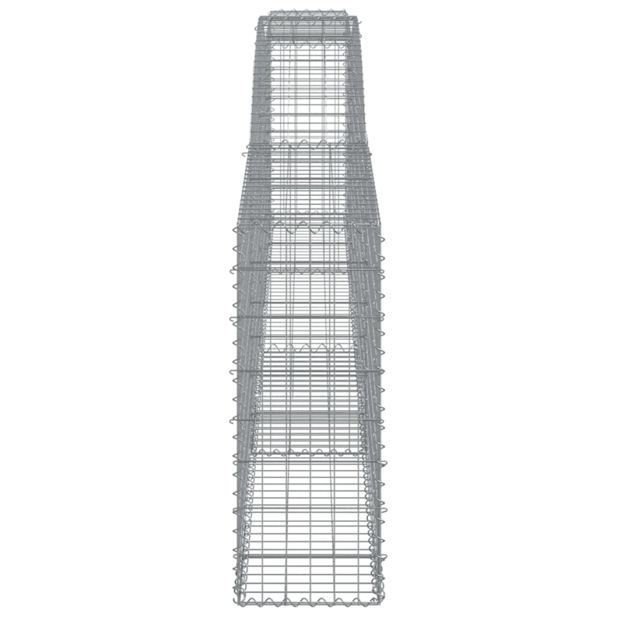 vidaXL Συρματοκιβώτια Τοξωτά 5 τεμ. 400x30x80/100 εκ. Γαλβαν. Ατσάλι