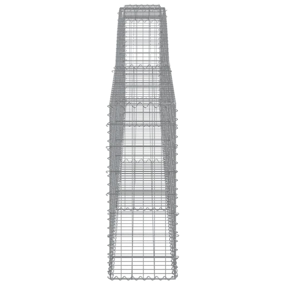 vidaXL Συρματοκιβώτια Τοξωτά 15 τεμ. 400x30x80/100 εκ. Γαλβαν. Ατσάλι