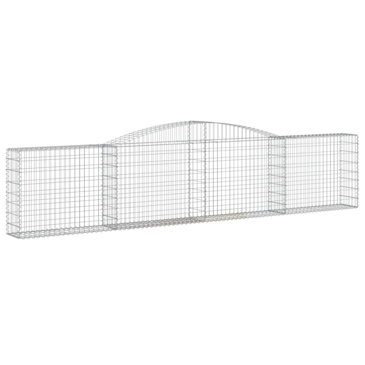 vidaXL Συρματοκιβώτια Τοξωτά 25 τεμ. 400x30x80/100 εκ. Γαλβαν. Ατσάλι