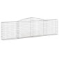 vidaXL Συρματοκιβώτια Τοξωτά 6 τεμ. 400x30x100/120 εκ. Γαλβαν. Ατσάλι