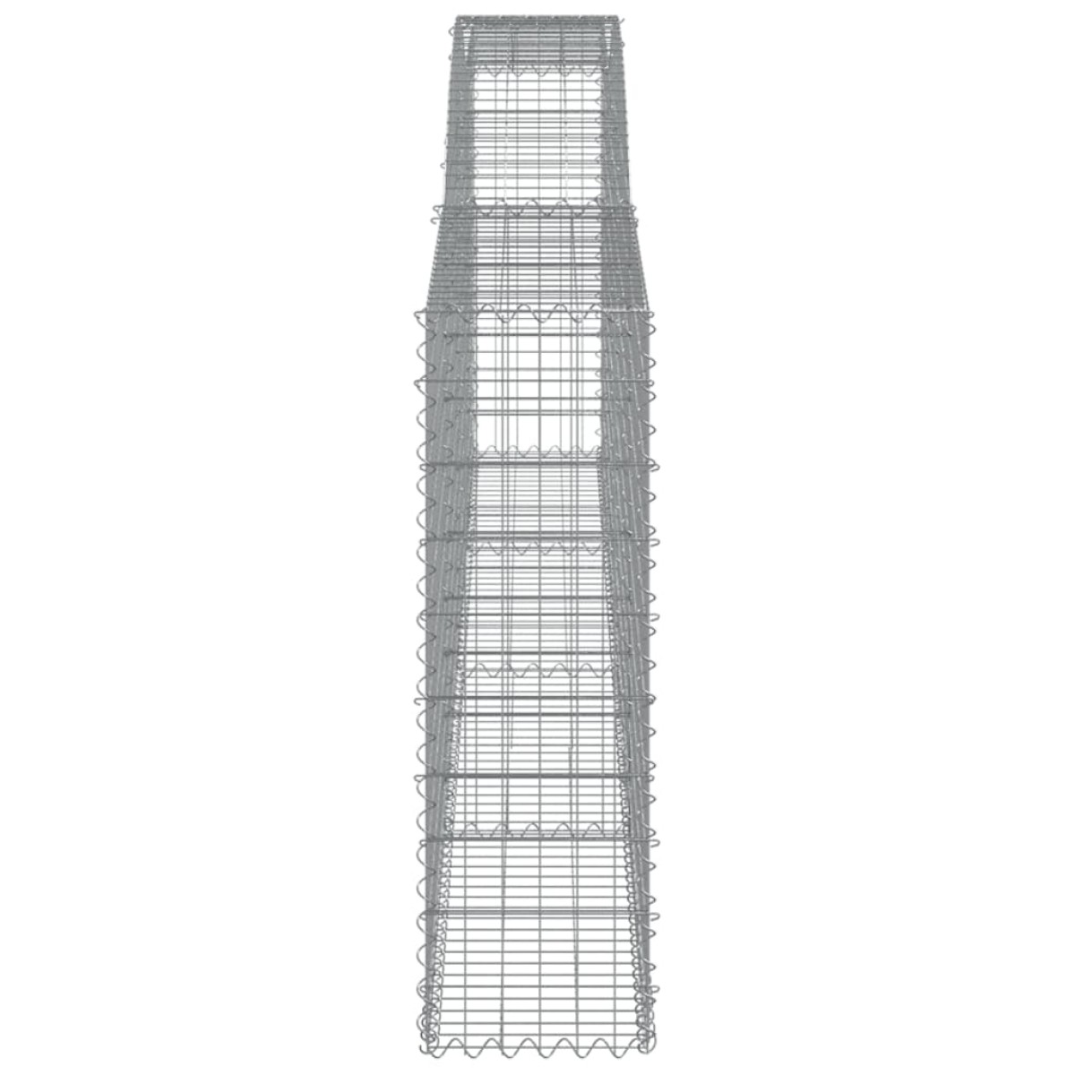 vidaXL Συρματοκιβώτια Τοξωτά 6 τεμ. 400x30x100/120 εκ. Γαλβαν. Ατσάλι