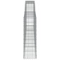 vidaXL Συρματοκιβώτια Τοξωτά 6 τεμ. 400x30x100/120 εκ. Γαλβαν. Ατσάλι