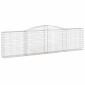 vidaXL Συρματοκιβώτια Τοξωτά 8 τεμ. 400x30x100/120 εκ. Γαλβαν. Ατσάλι