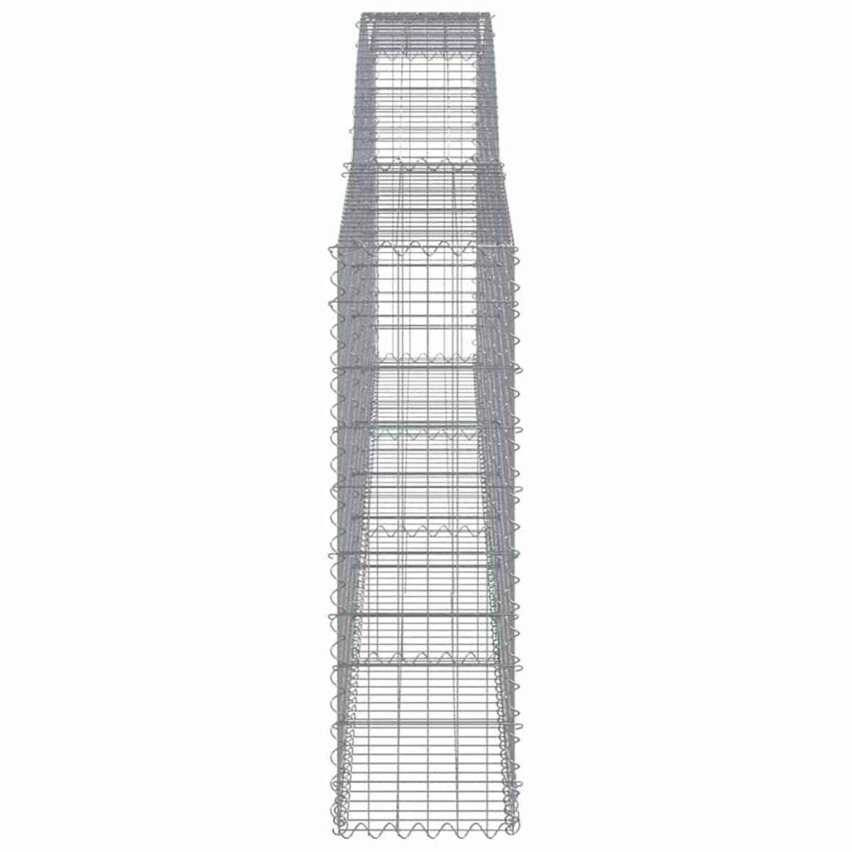 vidaXL Συρματοκιβώτια Τοξωτά 8 τεμ. 400x30x100/120 εκ. Γαλβαν. Ατσάλι