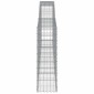 vidaXL Συρματοκιβώτια Τοξωτά 8 τεμ. 400x30x100/120 εκ. Γαλβαν. Ατσάλι