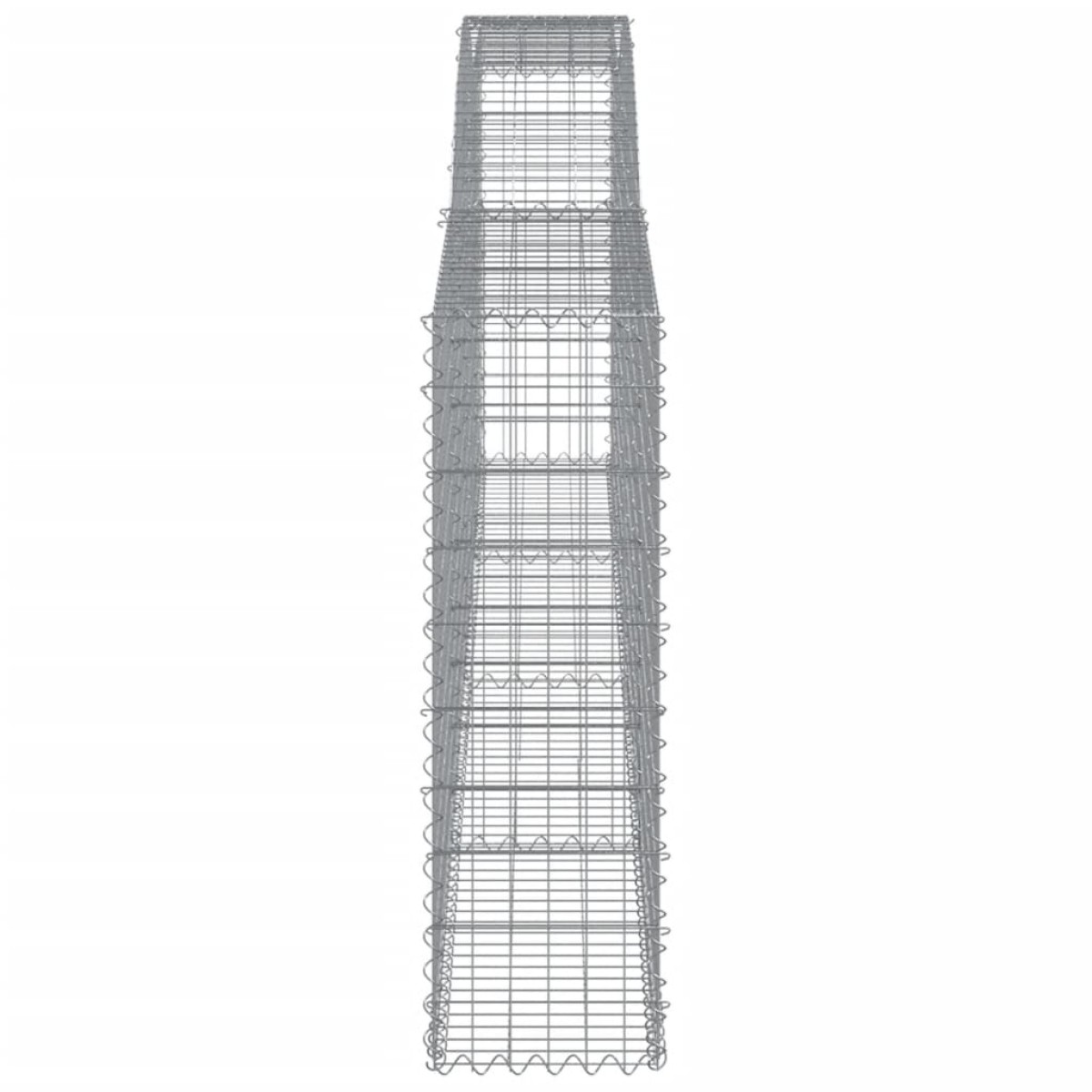 vidaXL Συρματοκιβώτια Τοξωτά 9 τεμ. 400x30x100/120 εκ. Γαλβαν. Ατσάλι