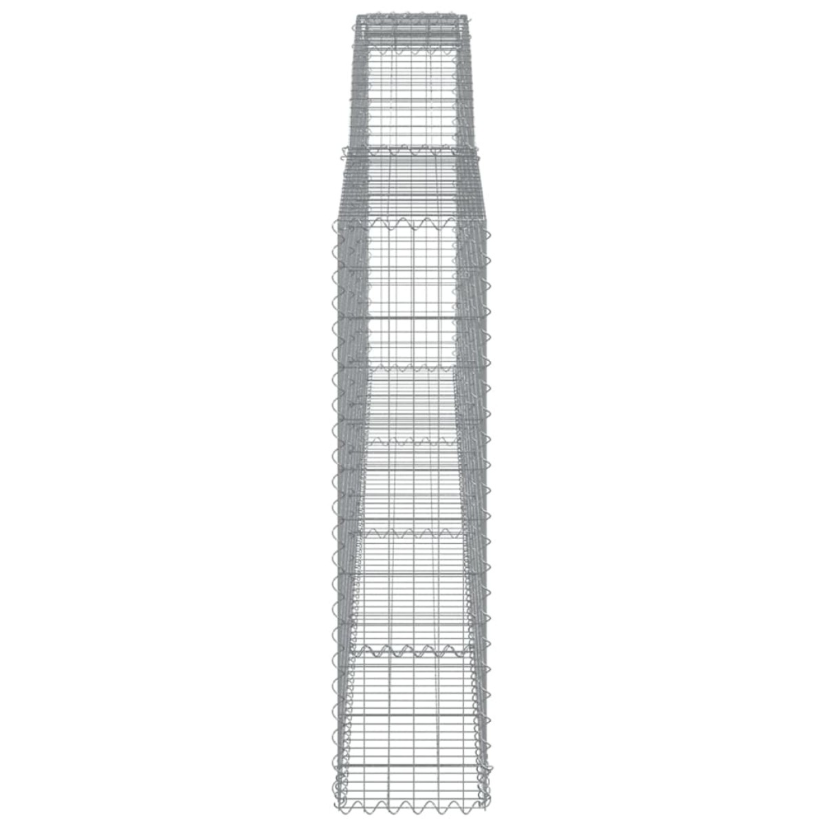 vidaXL Συρματοκιβώτια Τοξωτά 6 τεμ. 400x30x120/140 εκ. Γαλβαν. Ατσάλι