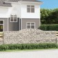 vidaXL Συρματοκιβώτια Τοξωτά 7 τεμ. 400x30x120/140 εκ. Γαλβαν. Ατσάλι