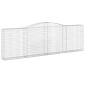 vidaXL Συρματοκιβώτια Τοξωτά 9 τεμ. 400x30x120/140 εκ. Γαλβαν. Ατσάλι
