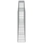 vidaXL Συρματοκιβώτια Τοξωτά 9 τεμ. 400x30x120/140 εκ. Γαλβαν. Ατσάλι