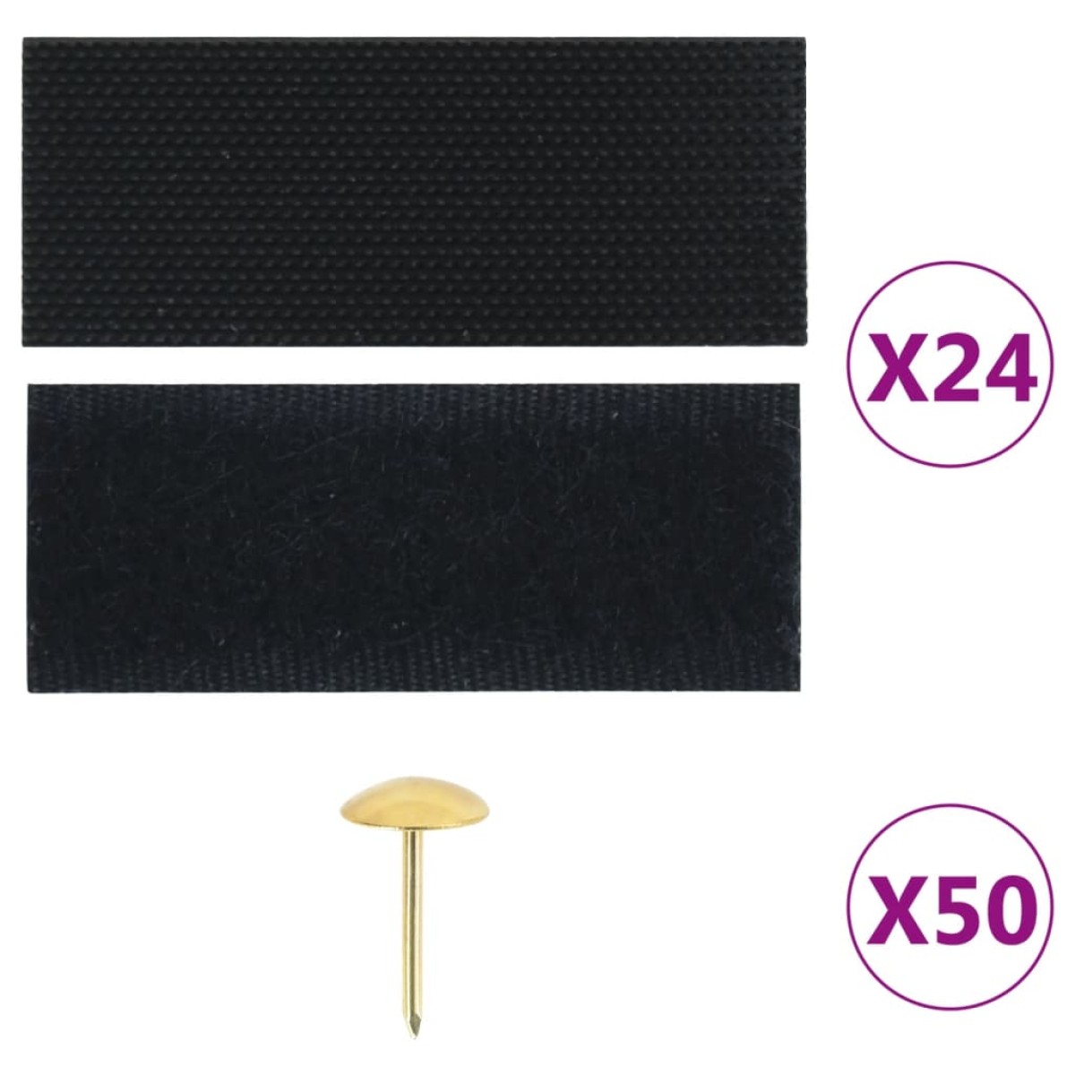 vidaXL Σίτα Πόρτας 2 Τεμαχίων Μαύρη 220 x 130 εκ. με Μαγνήτες