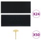 vidaXL Σίτα Πόρτας 2 Τεμαχίων Μαύρη 220 x 130 εκ. με Μαγνήτες