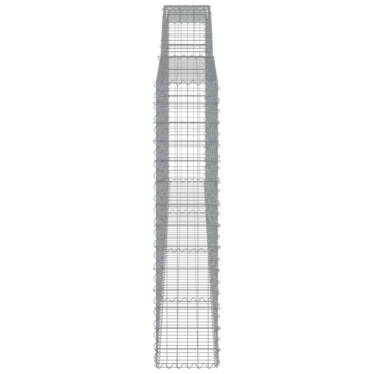 vidaXL Συρματοκιβώτια Τοξωτά 3 τεμ. 400x30x140/160 εκ. Γαλβαν. Ατσάλι