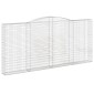 vidaXL Συρματοκιβώτια Τοξωτά 6 τεμ. 400x30x180/200 εκ. Γαλβαν. Ατσάλι