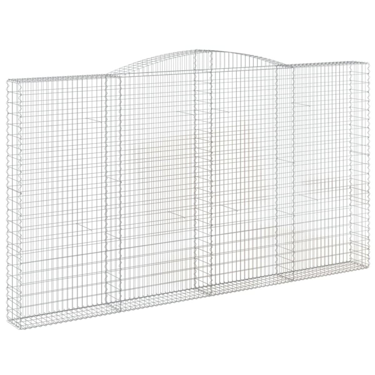 vidaXL Συρματοκιβώτια Τοξωτά 5 τεμ. 400x30x220/240 εκ. Γαλβαν. Ατσάλι