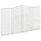 vidaXL Συρματοκιβώτια Τοξωτά 5 τεμ. 400x30x220/240 εκ. Γαλβαν. Ατσάλι
