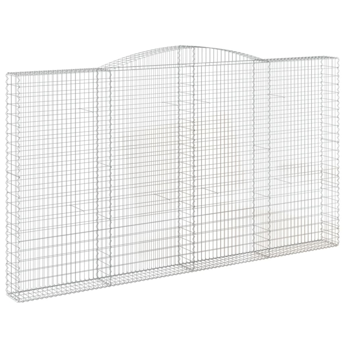 vidaXL Συρματοκιβώτια Τοξωτά 6 τεμ. 400x30x220/240 εκ. Γαλβαν. Ατσάλι