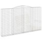 vidaXL Συρματοκιβώτια Τοξωτά 6 τεμ. 400x30x220/240 εκ. Γαλβαν. Ατσάλι