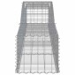 vidaXL Συρματοκιβώτια Τοξωτά 2 τεμ. 400x50x40/60 εκ. Γαλβαν. Ατσάλι