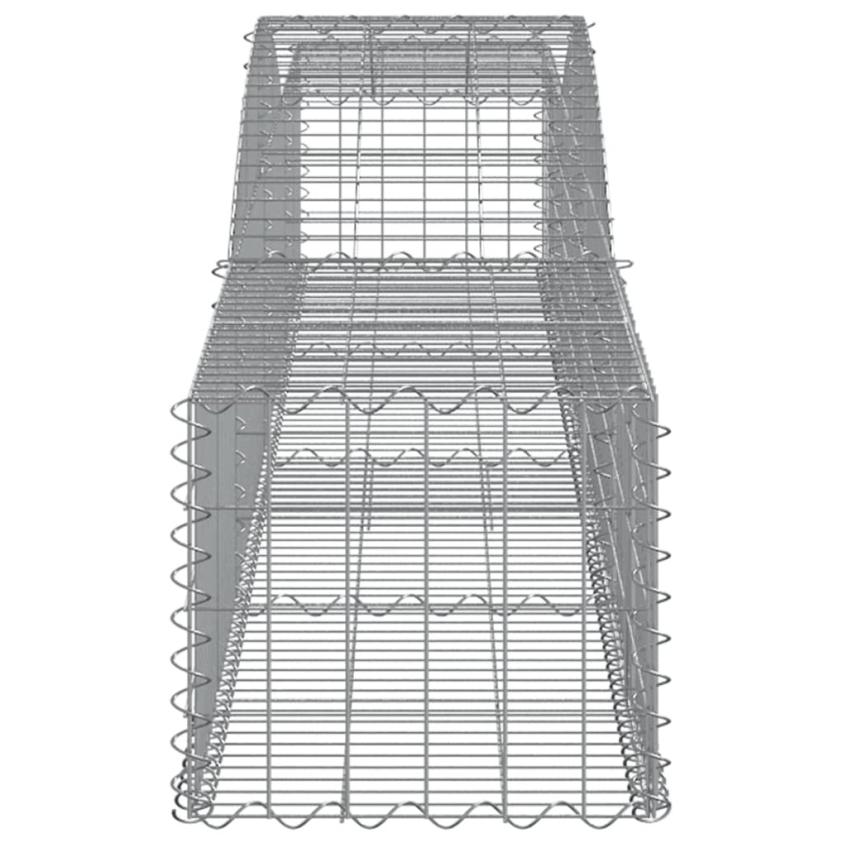 vidaXL Συρματοκιβώτια Τοξωτά 3 τεμ. 400x50x40/60 εκ. Γαλβαν. Ατσάλι