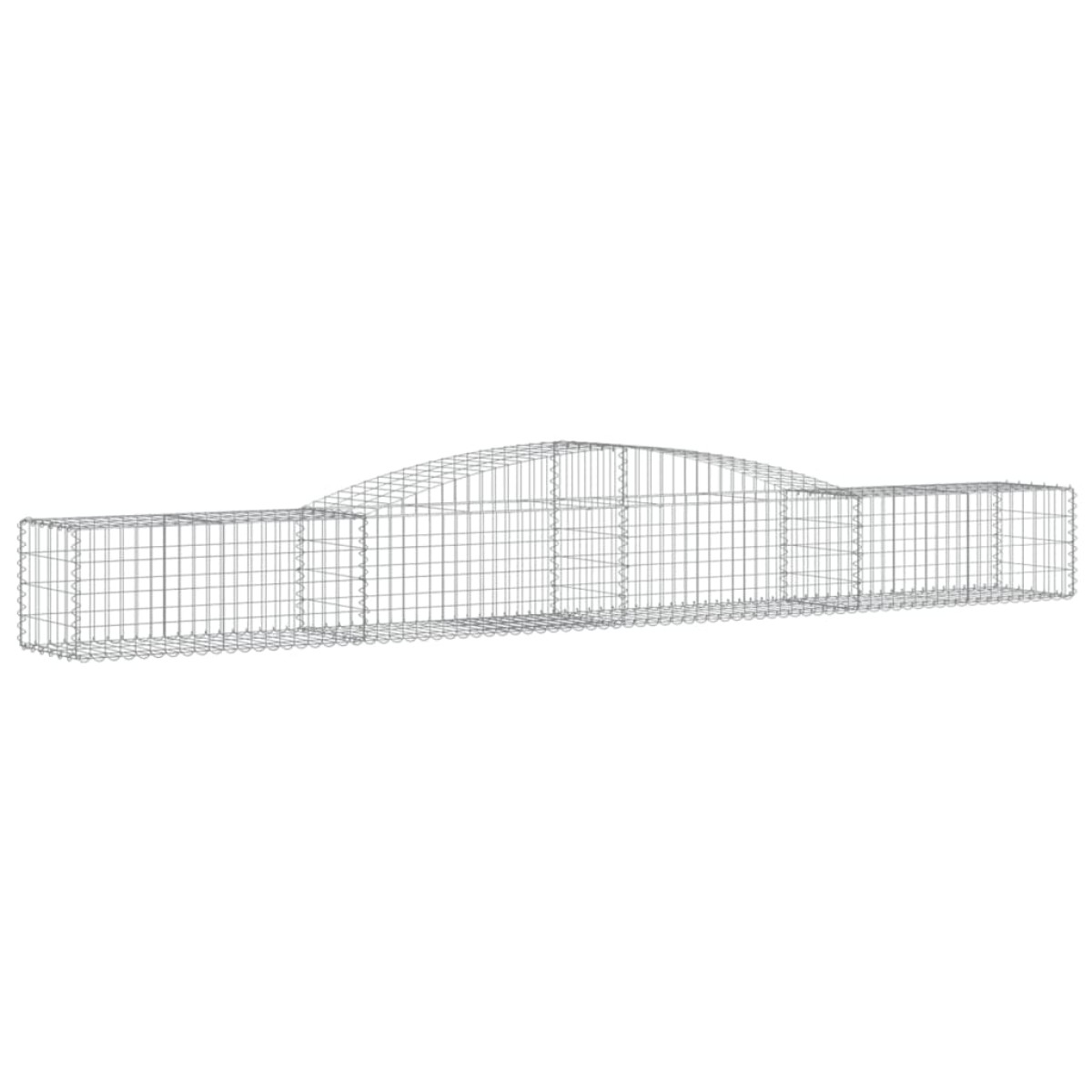vidaXL Συρματοκιβώτια Τοξωτά 6 τεμ. 400x50x40/60 εκ. Γαλβαν. Ατσάλι