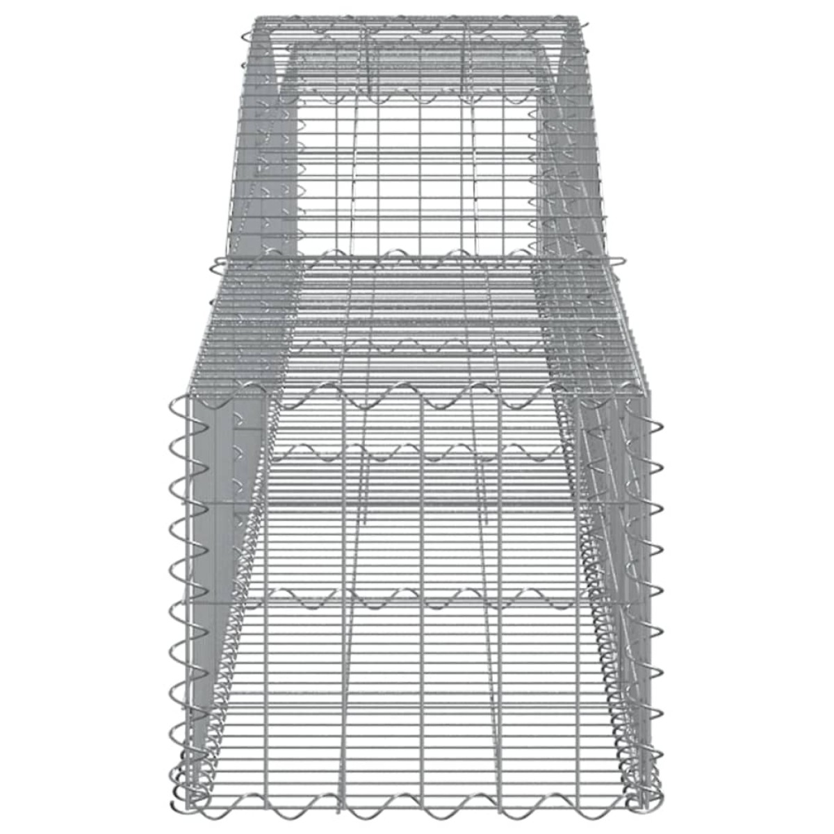 vidaXL Συρματοκιβώτια Τοξωτά 9 τεμ. 400x50x40/60 εκ. Γαλβαν. Ατσάλι